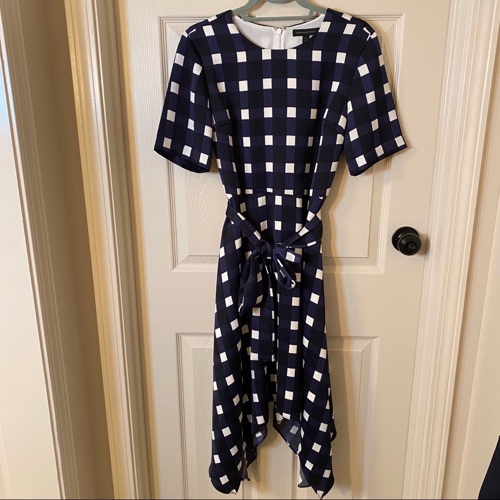 ✨Banana Republic Gingham Midi Dress NWT!